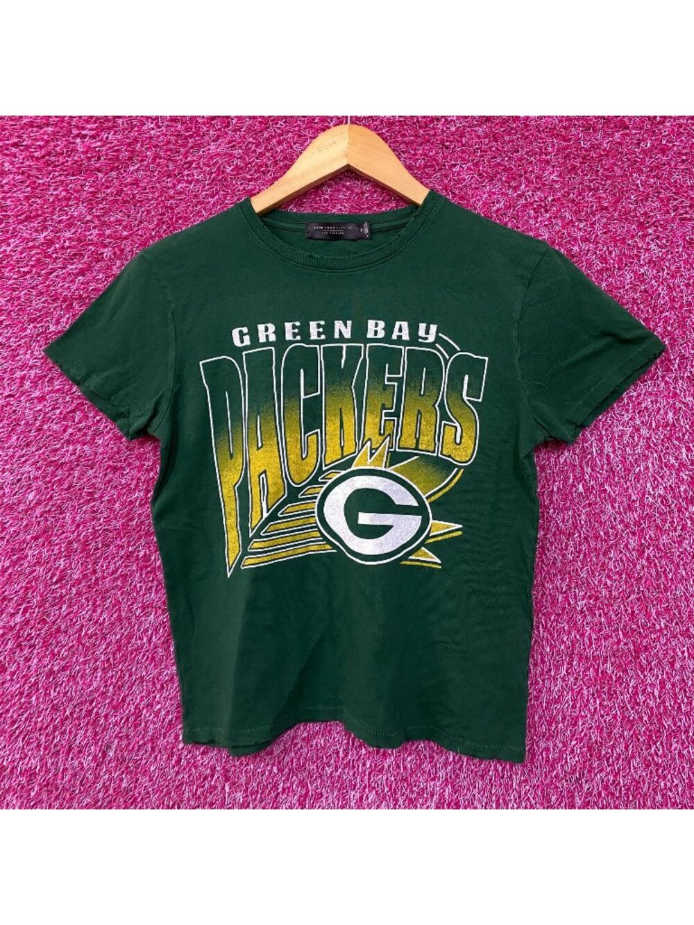 Junk Food Clothing NFL Green Bay Packers Chrome Retro Style T-Shirt XS